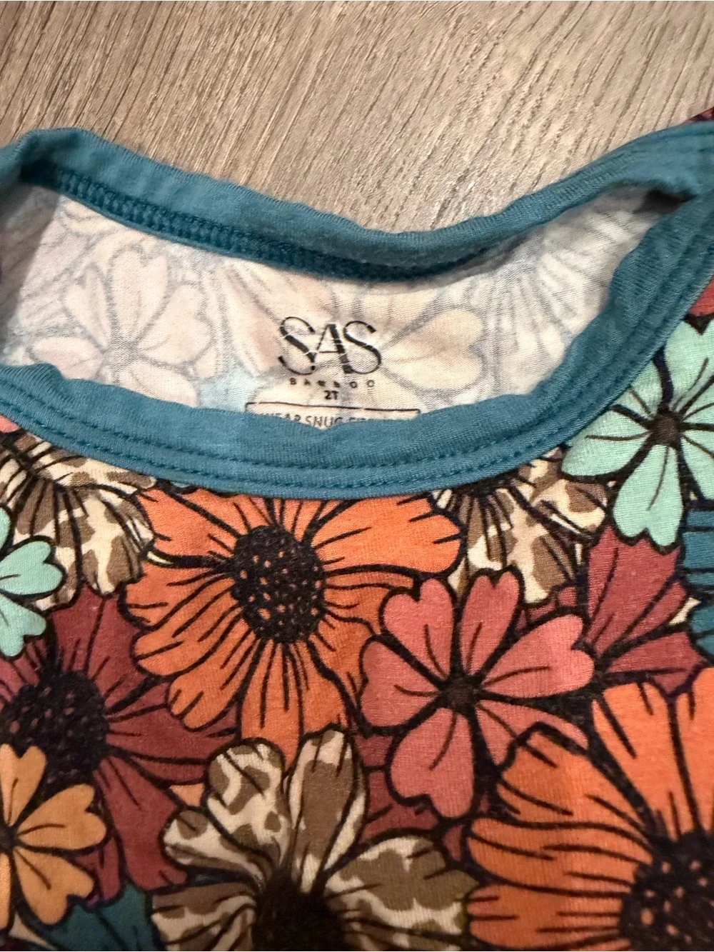 SAS Floral Two-Piece Kids Bamboo Pajama Set
